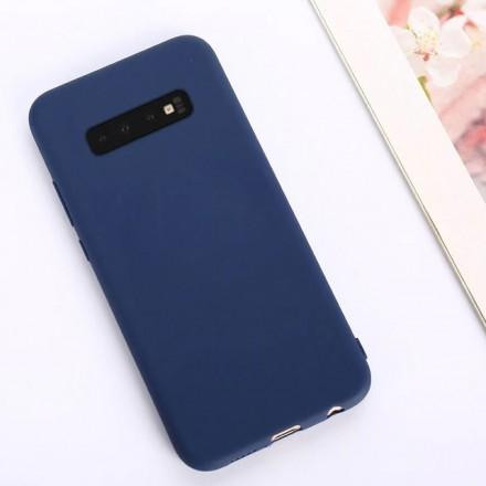 Чехол Silicone cover для Samsung Galaxy S10 Plus, темно-синий - image 1