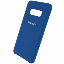 Чехол Silicone cover для Samsung Galaxy S10, темно синий - image 1