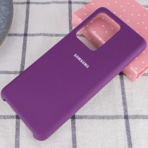 Чехол Silicone cover для Samsung Galaxy S20, бордовый - image 1