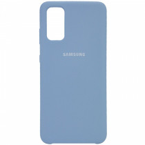 Чехол Silicone cover для Samsung Galaxy S20 Plus, голубой - image 1