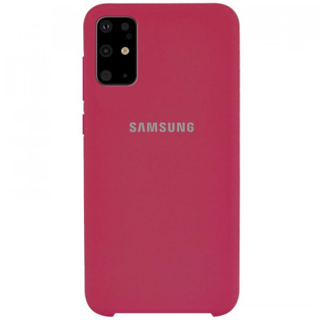 Чехол Silicone cover для Samsung Galaxy S20 Plus, малиновый - image 1