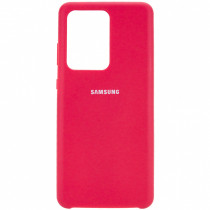 Чехол Silicone cover для Samsung Galaxy S20 Ultra, красный - image 1