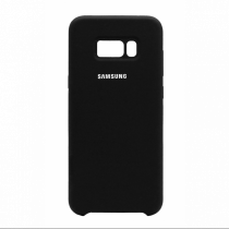 Чехол Silicone cover для Samsung Galaxy  S8, черный - image 1