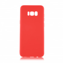 Чехол Silicone cover для Samsung Galaxy S8, оранжевый - image 1