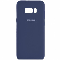 Чехол Silicone cover для Samsung Galaxy S8 Plus, темно синий - image 1
