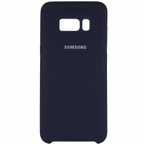 Чехол Silicone cover для Samsung Galaxy S8, темно синий - image 1