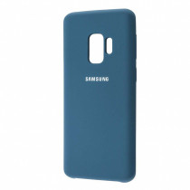 Чехол Silicone cover для Samsung Galaxy S9 Plus, темно синий - image 1