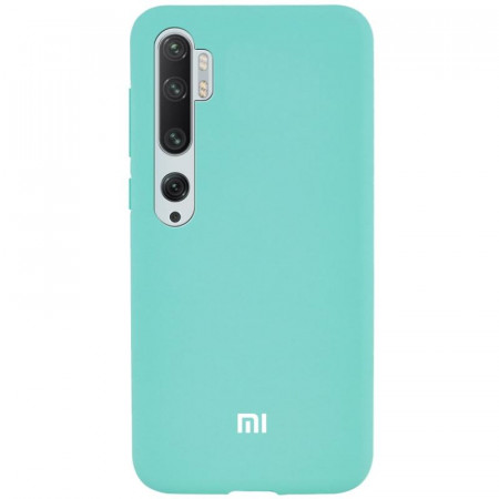 Чехол Silicone cover для Xiaomi CC9 Pro/ Mi Note 10 / 10 Pro, голубой - image 1