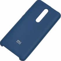 Чехол Silicone cover для Xiaomi Mi 9T / Mi 9T Pro, темно синий - image 1