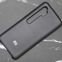 Чехол Silicone cover для Xiaomi Mi Note 10 / 10 Pro, черный - image 1