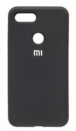 Чехол Silicone cover для Xiaomi Mi8 Lite, черный - image 1