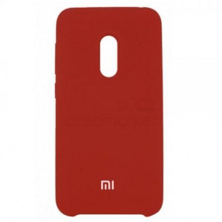 Чехол Silicone cover для Xiaomi Redmi 5 Plus, малиновый - image 1