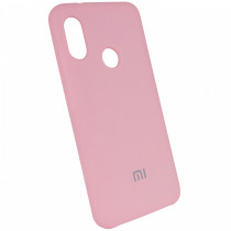 Чехол Silicone cover для Xiaomi Redmi 6 Pro/ Mi A2 Lite, розовый - image 1