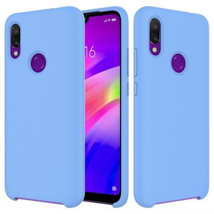 Чехол Silicone cover для Xiaomi Redmi 7, голубой - image 1