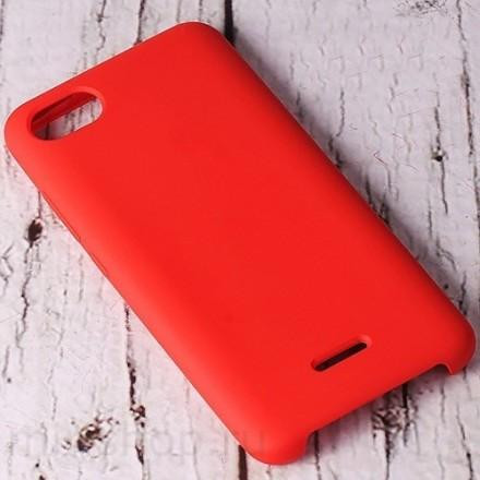 Чехол Silicone cover для Xiaomi Redmi 7, оранжевый - image 1