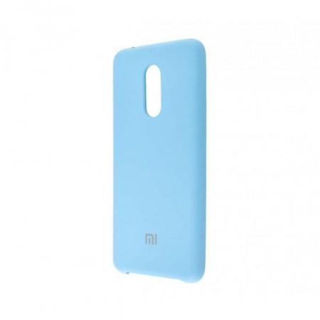 Чехол Silicone cover для Xiaomi Redmi 8, голубой - image 1