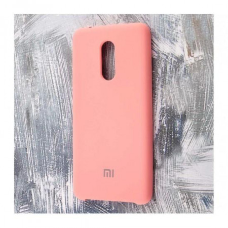Чехол Silicone cover для Xiaomi Redmi 8, розовый - image 1