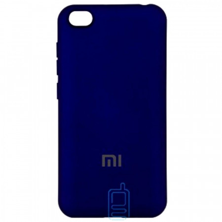 Чехол Silicone Cover для Xiaomi Redmi Go, темно-синий - image 1