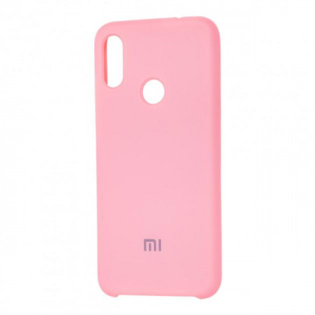 Чехол Silicone cover для Xiaomi Redmi Note 7, розовый - image 1