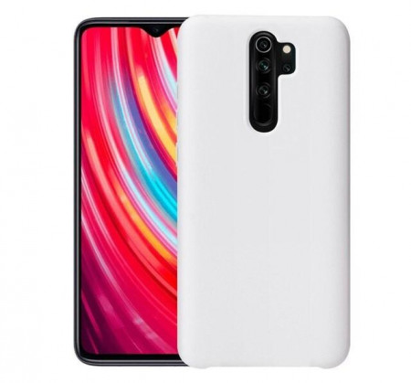 Чехол Silicone cover для Xiaomi Redmi Note 8 Pro, белый - image 1