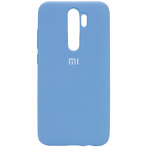 Чехол Silicone cover для Xiaomi Redmi Note 8 Pro, голубой - image 1
