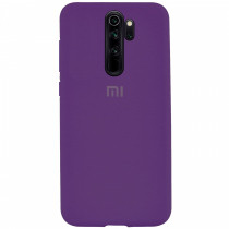 Чехол Silicone cover для Xiaomi Redmi Note 8 Pro, пурпурный - image 1