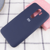 Чехол Silicone cover для Xiaomi Redmi Note 8 Pro, темно синий - image 1