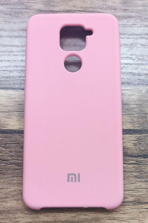 Чехол Silicone cover для Xiaomi Redmi Note 9, розовый - image 1