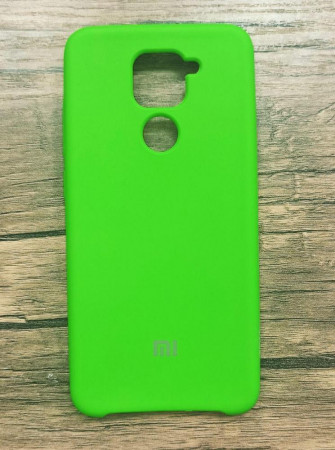 Чехол Silicone cover для Xiaomi Redmi Note 9, салатовый - image 1