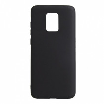 Чехол Silicone Cover для Xiaomi Redmi Note 9S / Note 9 Pro, черный - image 1