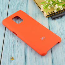 Чехол Silicone Cover для Xiaomi Redmi Note 9S / Note 9 Pro, оранжевый - image 1