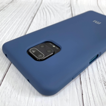 Чехол Silicone Cover для Xiaomi Redmi Note 9S / Note 9 Pro, темно синий - image 1