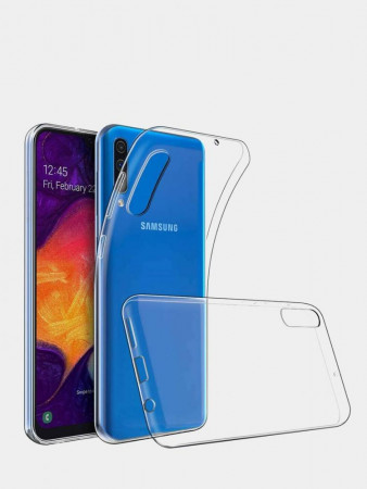 Чехол силиконовый для Samsung Galaxy A50S прозрачный - image 1