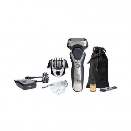 Электробритва Panasonic ES-RT77-S520|
Новый выдвигающийся триммер с лезвиями, заточенными под углом 45 °|
Независимые дугообразные сетки - image 1