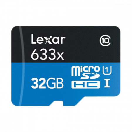 Карта памяти Lexar microSDXC UHS Class 1 633x 128GB+SD adapter - image 1