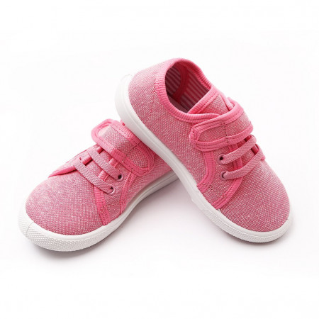 Кеды Civil 9202 Baby Girls Linen Shoes розовый для девочки - image 1