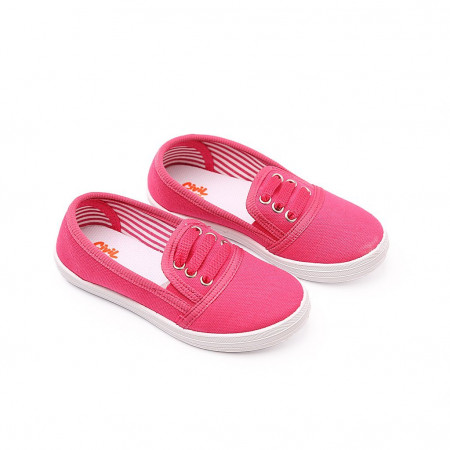 Кеды Civil 9402 Girls Linen Shoes розовый для девочки - image 3