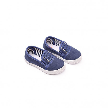 Кеды Civil 9402 Girls Linen Shoes темно синий для девочки - image 3