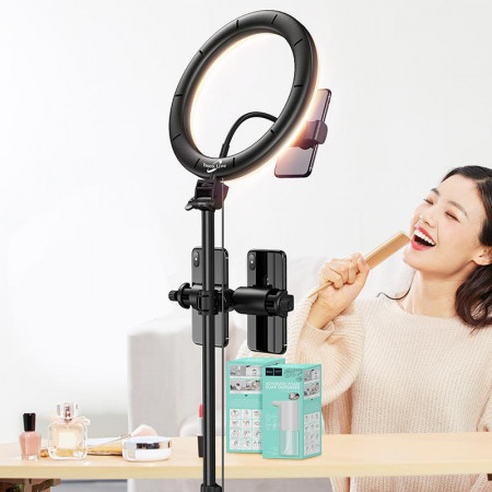 Кольцевая лампа 30 см + Штатив Hoco LV02 Aesthetic light - image 3