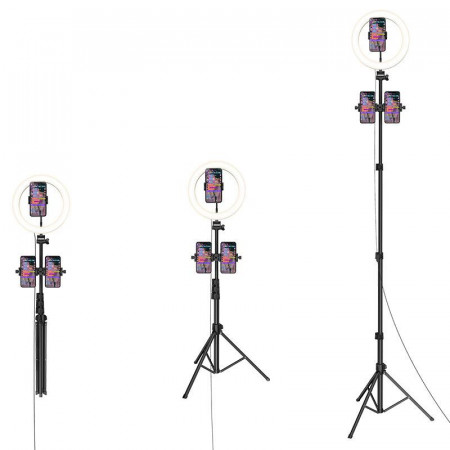 Кольцевая лампа 30 см + Штатив Hoco LV02 Aesthetic light - image 2