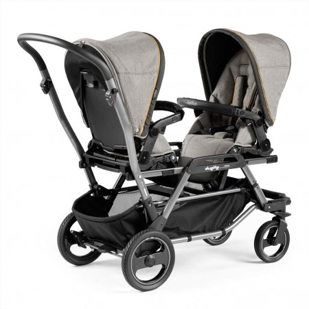 Коляска PEG PEREGO DUETTE PIROETTE CHASSIS JET POP UP SEAT LUXE GREY - image 2