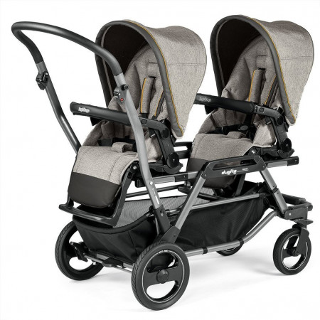 Коляска PEG PEREGO DUETTE PIROETTE CHASSIS JET POP UP SEAT LUXE GREY - image 1