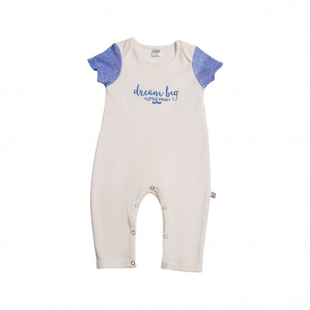 Комбинезон Kid Kid цвет белый рукав под джинсу принт dream big для мальчика - image 1