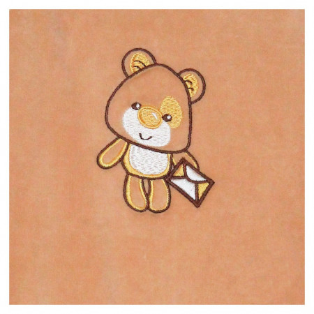 Комбинизон Kid kid цвет бежевый Велюр выш мишка для мальчика - image 3