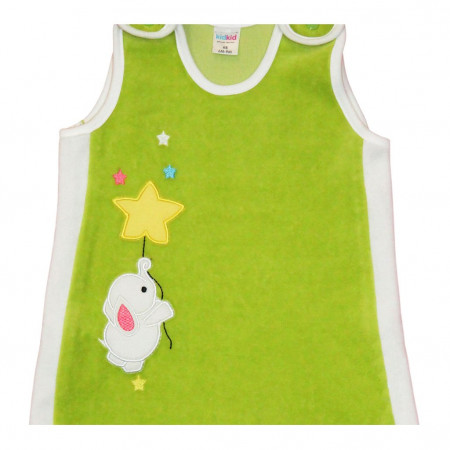 Комбинизон Kid kid цвет зелёный Велюр выш слоник для девочки - image 3