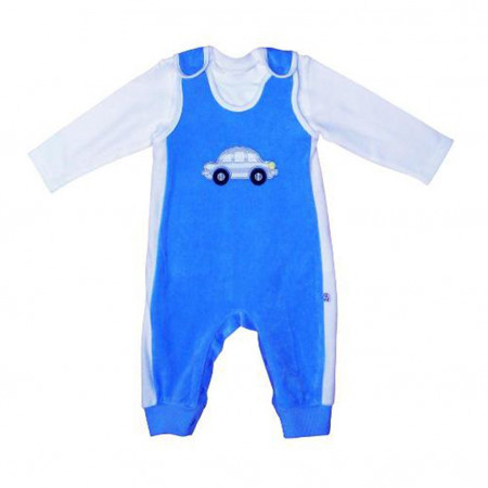 Комплект Kid kid цвет голубой Велюр выш машина для мальчика - image 1