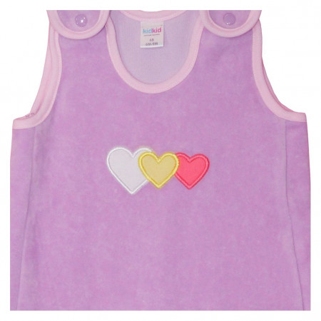 Комплект Kid kid цвет сиреневый Велюр выш сердечко для девочек - image 3