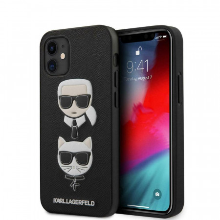 Кожаный чехол Karl Lagerfeld & choupette для Iphone 12 - image 1