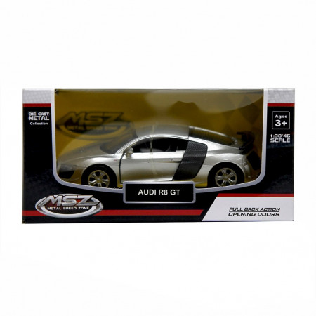Машинка Rastar "Audi R8 GT" серебряный 1:43 - image 3