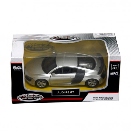 Машинка Rastar "Audi R8 GT" серебряный 1:43 - image 2